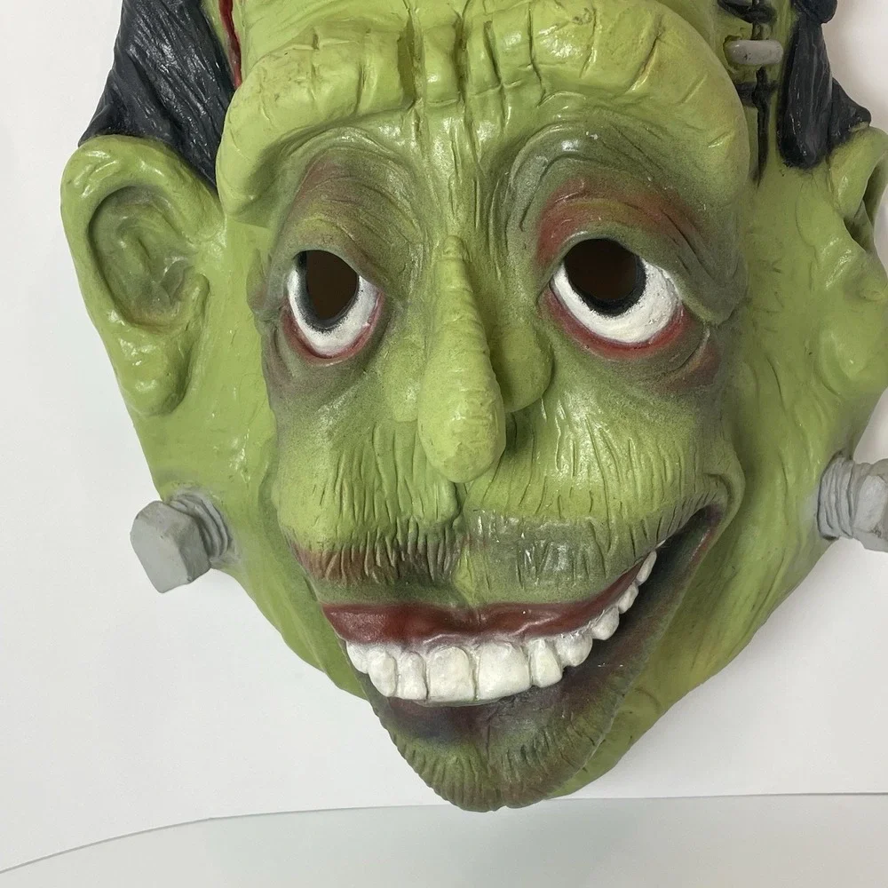RARE VTG Frankenstein Halloween Latex Mask By Rev‎ Made In Mexico KBF With Tag